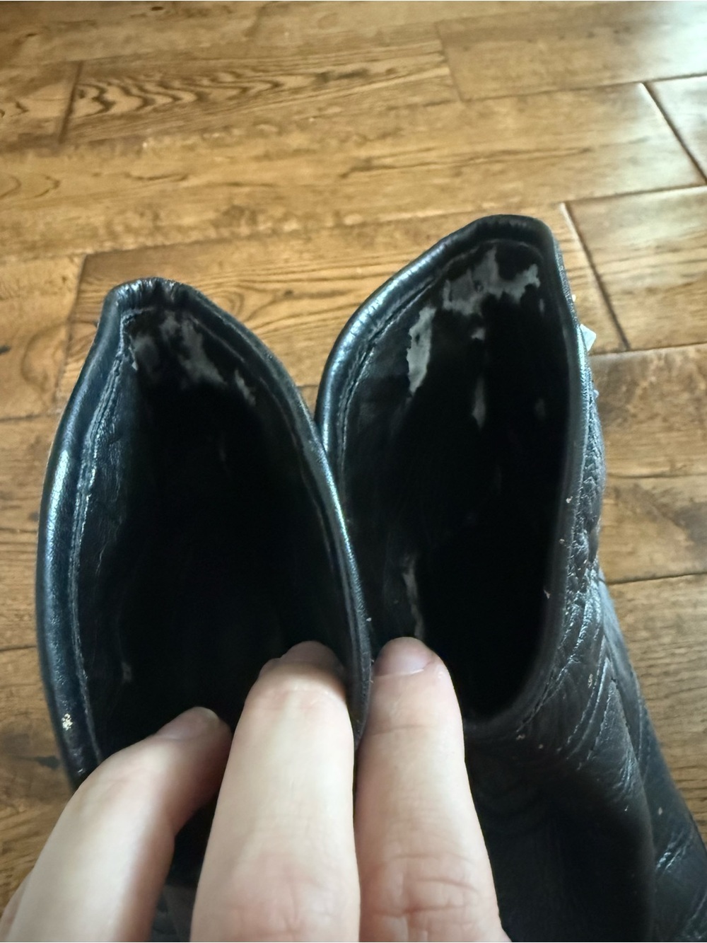 Marc Fisher LTD Baily studded western booties in black leather 6.5 women’s - Picture 3 of 6